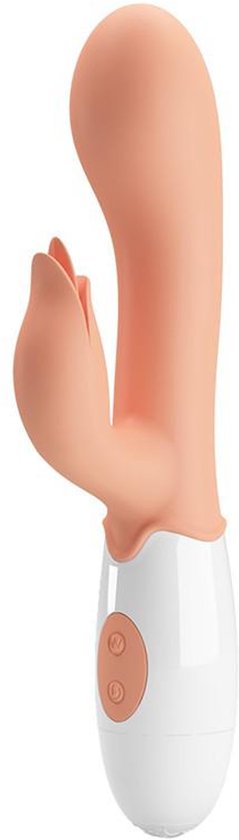 G Spot Rabbit Vibrator with Clitoral Stimulation - Light Skin Tone