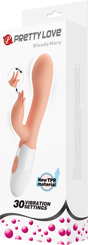G Spot Rabbit Vibrator with Clitoral Stimulation - Light Skin Tone