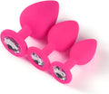 Love Silicone Round Design Plug Butt Plug   Bead Set Silicone Plug 1 piece (Pink)(Black)