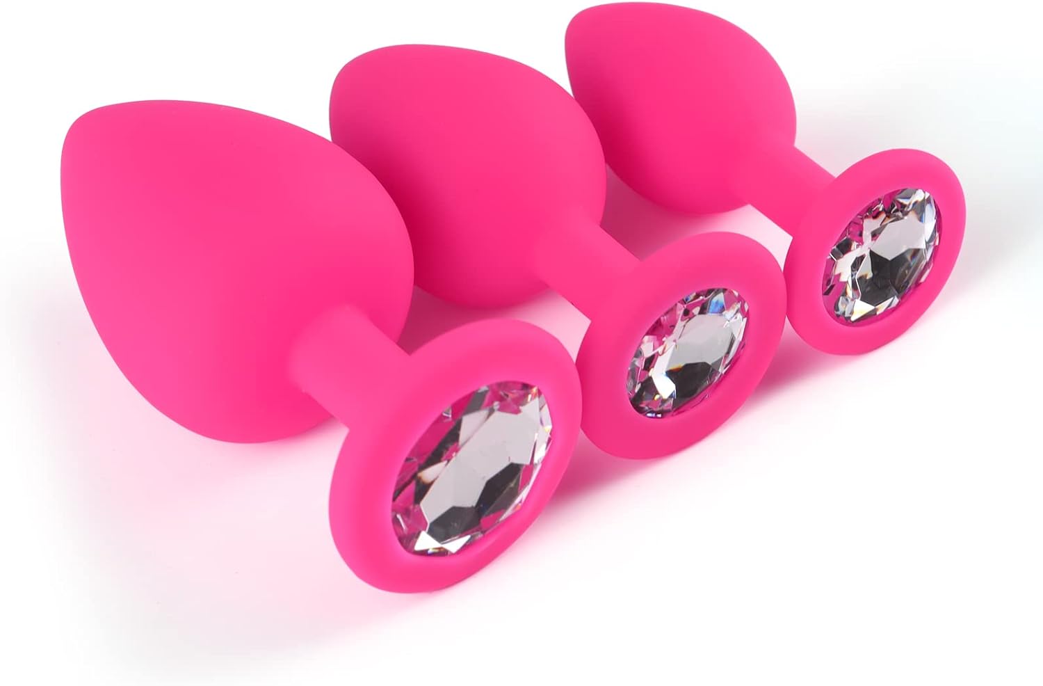 Love Silicone Round Design Plug Butt Plug   Bead Set Silicone Plug 1 piece (Pink)(Black)