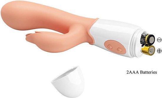 G Spot Rabbit Vibrator with Clitoral Stimulation - Light Skin Tone