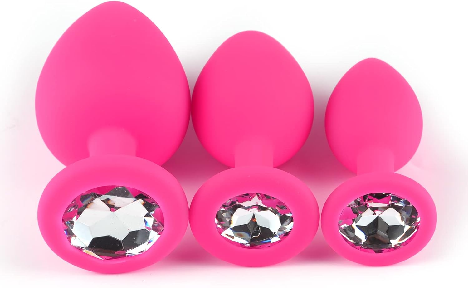 Love Silicone Round Design Plug Butt Plug   Bead Set Silicone Plug 1 piece (Pink)(Black)