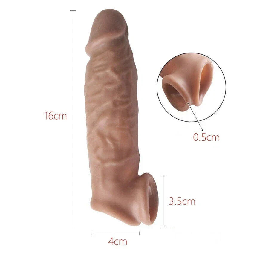 6 Inch Sleeve Brown Box packed with extra lubricant packet